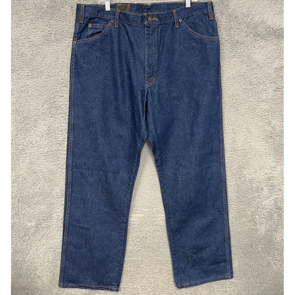 NWT Dickies Industrial Jeans Men's Size 40x32 Blue Denim Work Pants Occupational - Picture 2 of 9